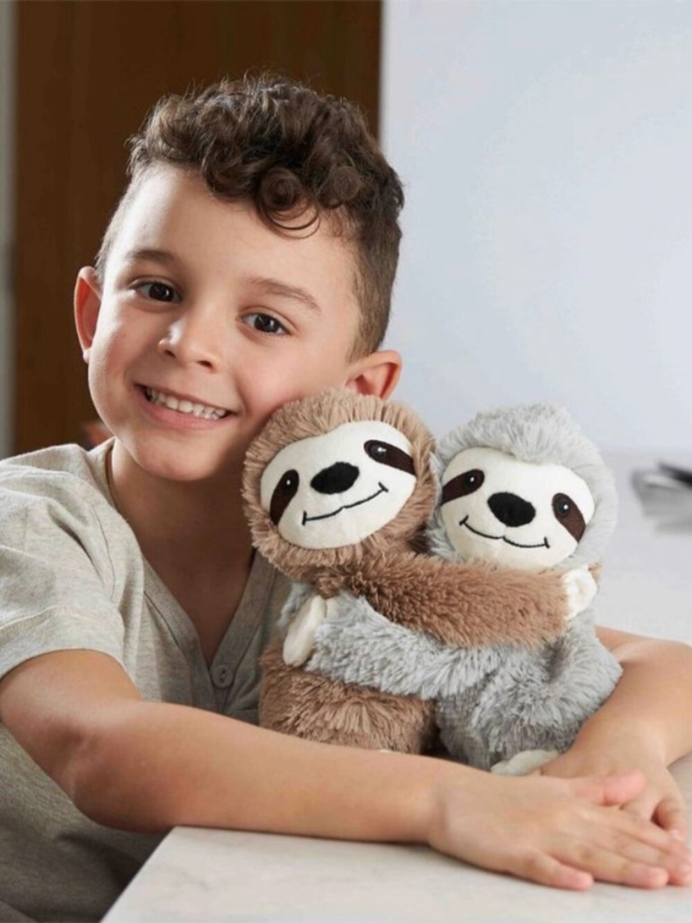 Warmies Junior 9” Microwavable Lavender Plush - Sloth Hugs